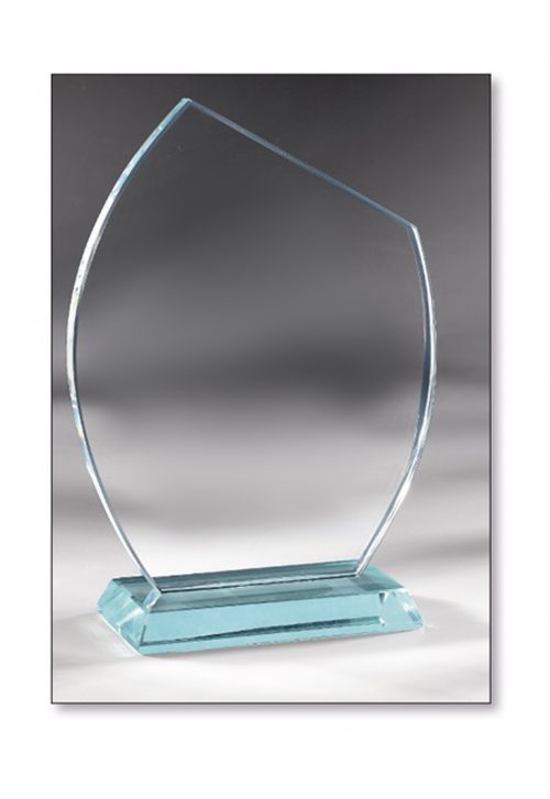 Trophée Verre biseauté 17cm