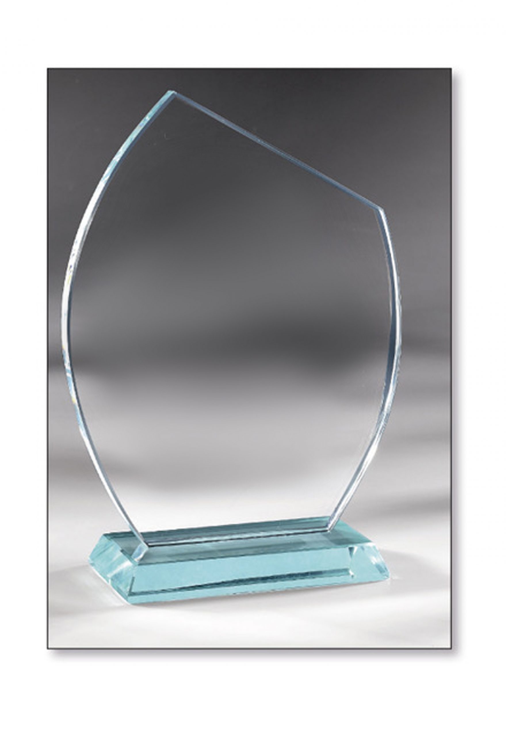 Trophée flamme en verre personnalisé en couleur