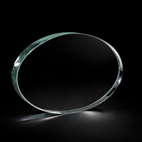 Trophée Verre Ovale 21x15cm