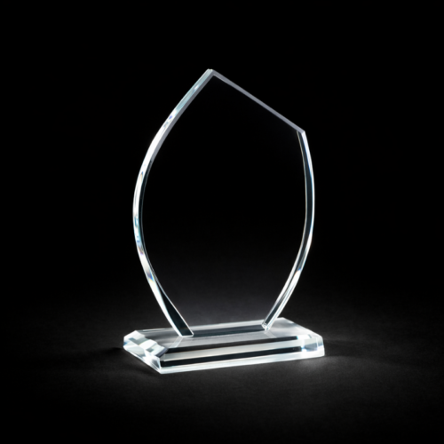 Trophée Verre biseau 17cm