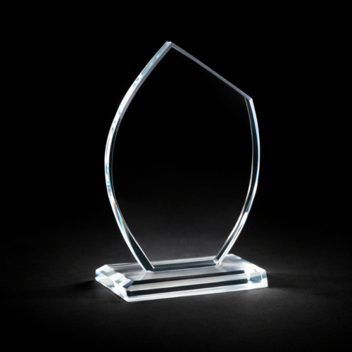 Trophée Verre biseau 19cm