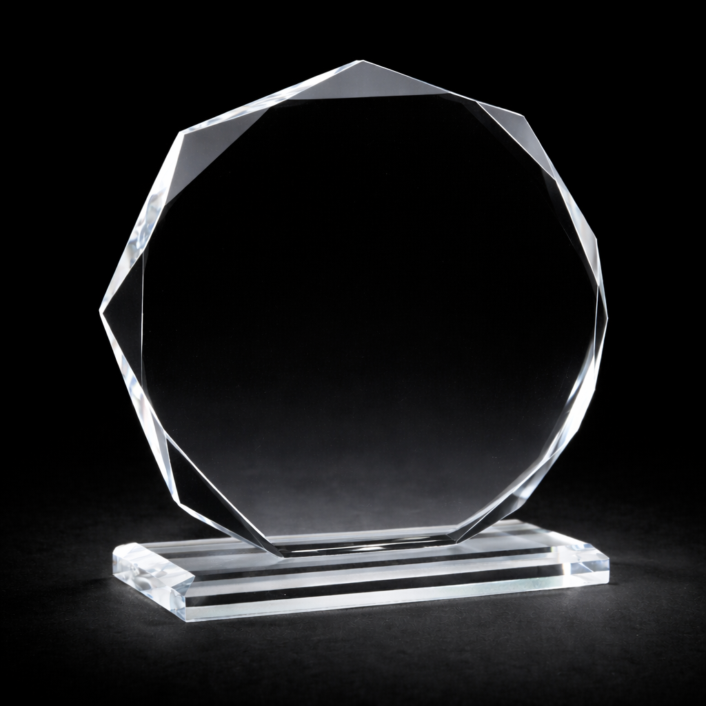Trophée Verre diamant 22cm