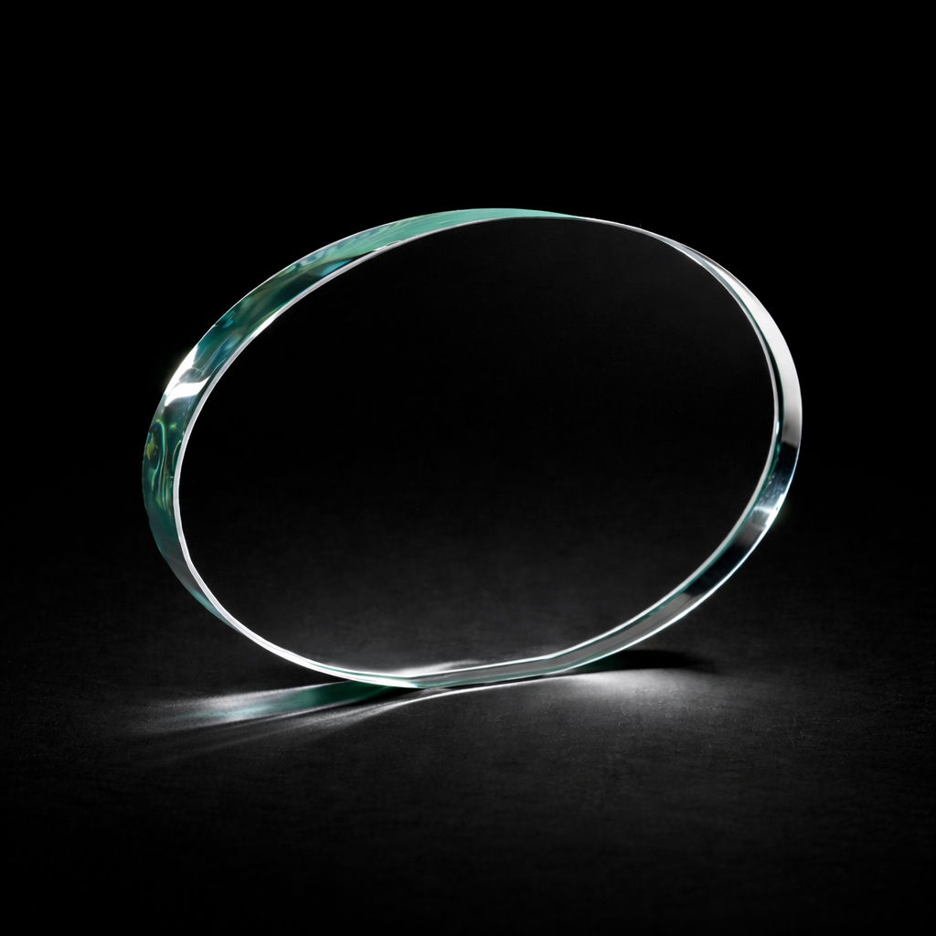 Trophée Verre Ovale 18x12cm