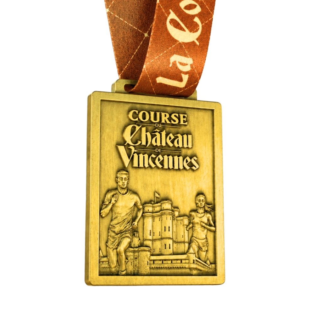 médaille finisher de la course du château de Vincennes