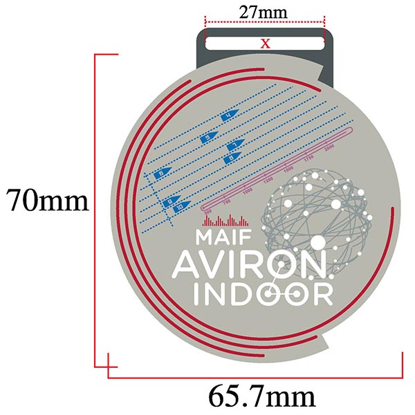 Bon à tirer de la médaille Aviron Indoor