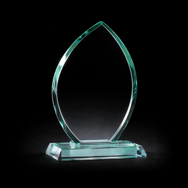 Trophée verre Flamme 20cm