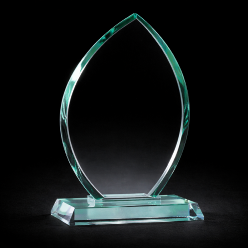Trophée verre Flamme 25cm