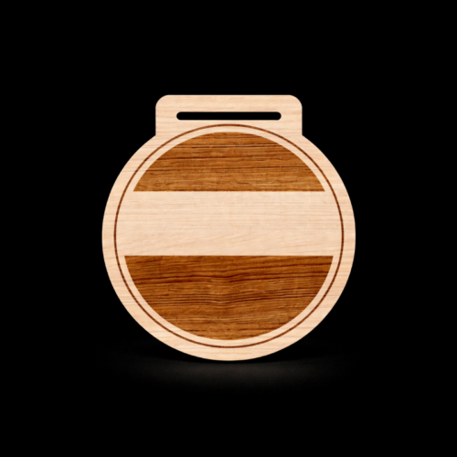 Médaille en Bois Gravé 60mm - 5mm