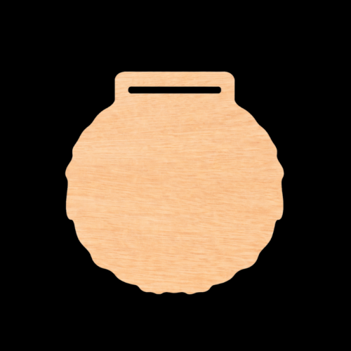 Médaille en Bois Gravé 70mm rondin 5mm