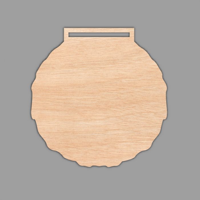 Médaille en Bois Gravé 70mm rondin 5mm
