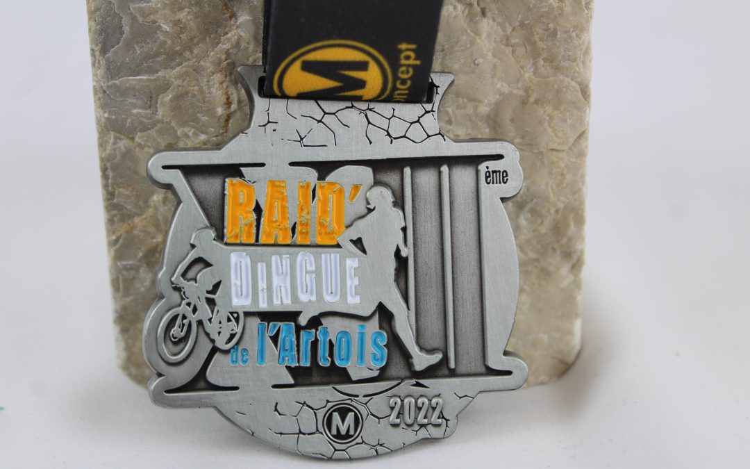 Médaille en métal Raid Dingue de l’Artois 2022