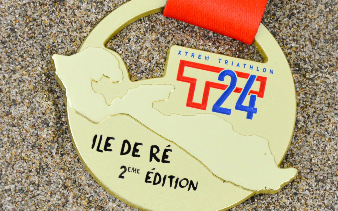 Médaille Finisher Triathlon T24 île de Ré