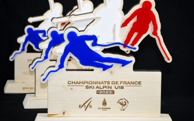 Trophées Ski sur-mesure en bois