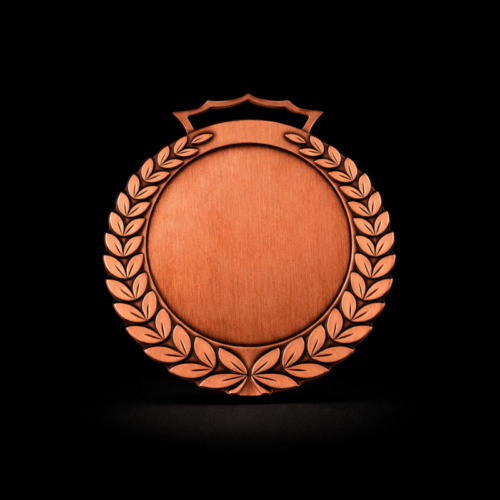 Médaille plaquette Laurier Bronze 70mm