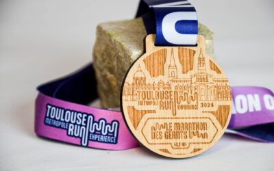 Médaille Finisher Marathon de Toulouse 2024