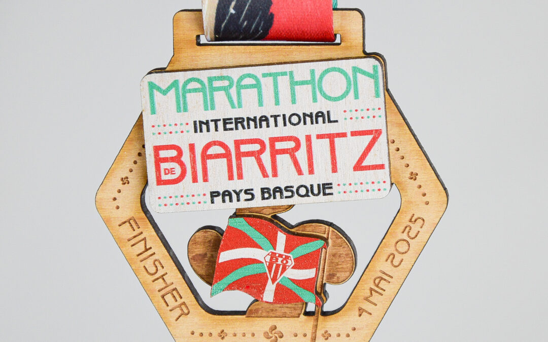 Médaille Semi-Marathon & 12km Marathon de Biarritz 2025