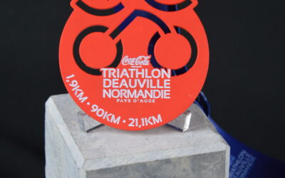 Médaille Finisher Triathlon Deauville 2025