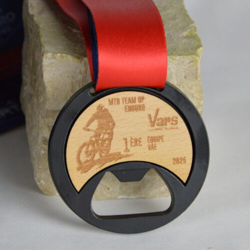 Médaille Décapsuleur Bois 60mm