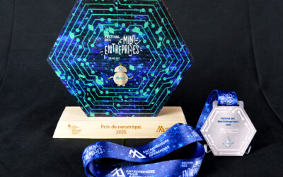 Médaille et trophée Festival mini entreprises 2025