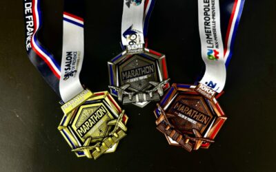 Les médailles Finisher du Marathon de Salon-de-Provence 2025