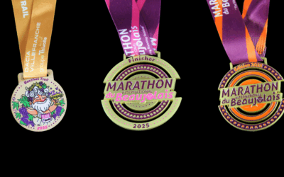 Médailles Marathon du Beaujolais 2025