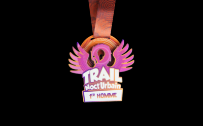 Médailles podium Trail Noct’Urbain 2025
