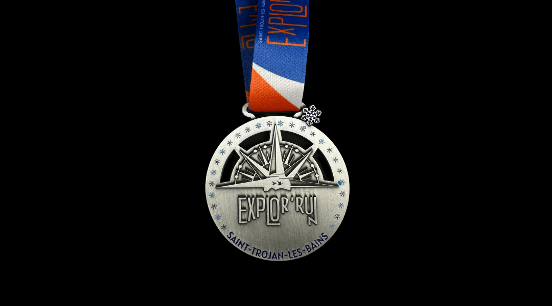 Médaille finisher de l’Explor’Run Saint-Trojan 2025