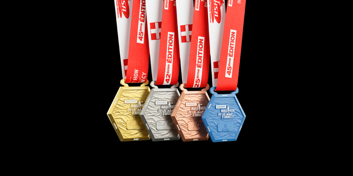 médaille finisher marathon annecy 2026 métal 5km 10km semi marathon coureurs
