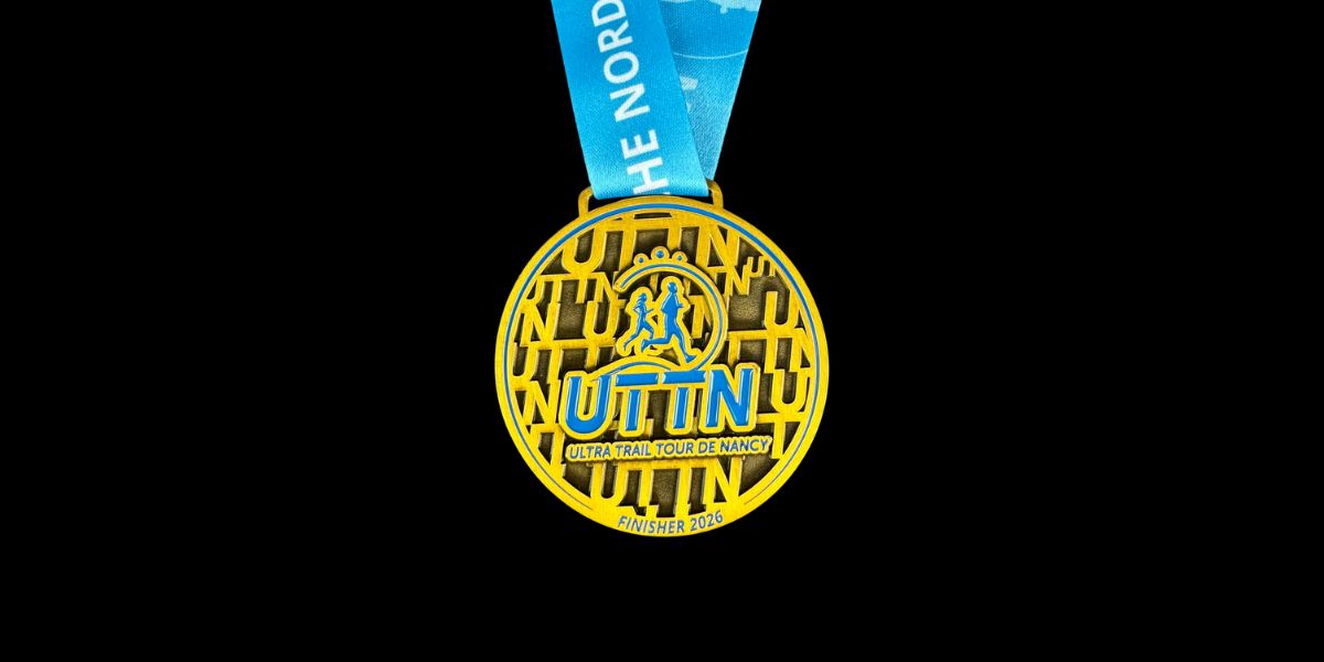 médaille uttn ultra trail tour nancy 2026 métal or antique finisher