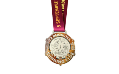 Médaille finisher sur mesure Les Dijonctées 2026