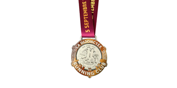Médaille finisher en métal sur mesure La Dijonctée 2026